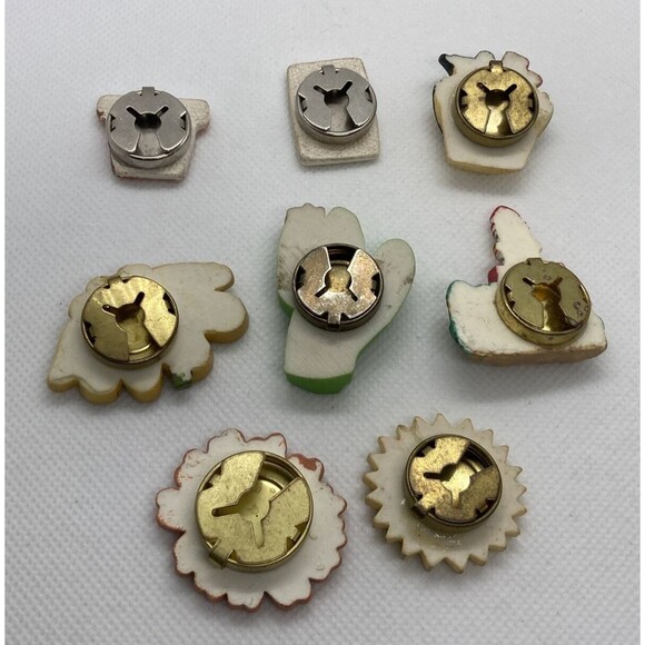 Vintage Lot‎ of 8 Flower Cactus Seeds Lighthouse Sun Button Covers 80s 90s Style - Picture 7 of 8